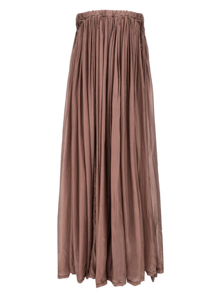 Multicolor Silk Long Dress