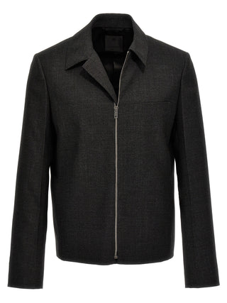 Gray Virgin Wool Jacket