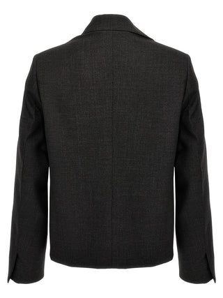 Gray Virgin Wool Jacket
