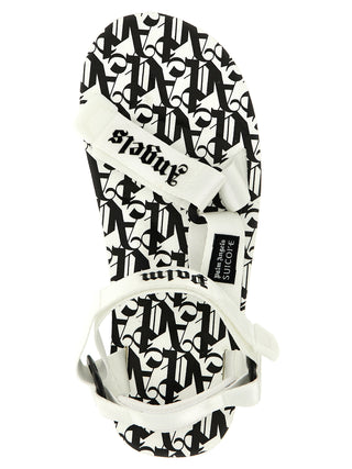 Bicolor Polyester Flat Sandals