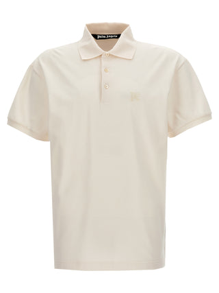 White Polyester Polo Shirt