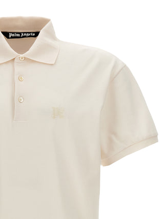 White Polyester Polo Shirt