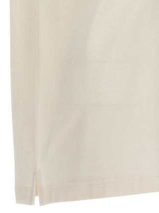White Polyester Polo Shirt