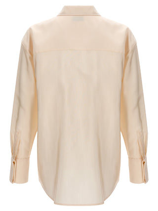 Beige Acetate Blouse