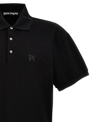 Polo negro de poliéster