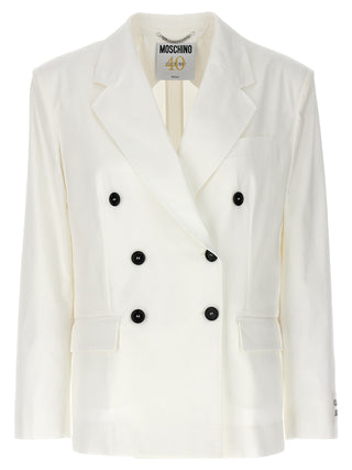 Blazer de algodón blanco