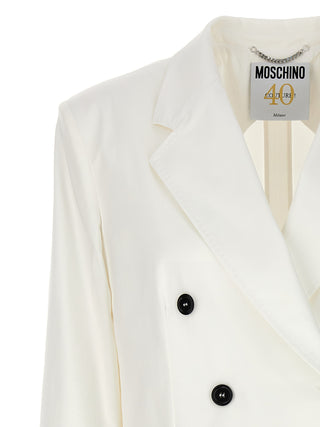 Blazer de algodón blanco