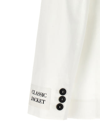 Blazer de algodón blanco