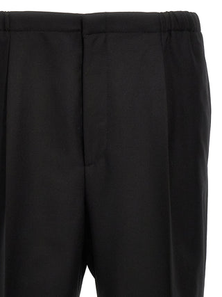 Black Virgin Wool Dress Pants
