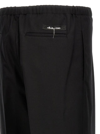 Black Virgin Wool Dress Pants