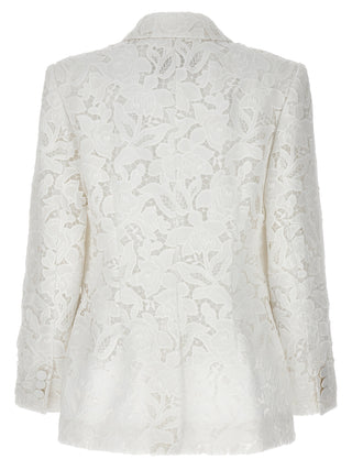 White Polyester Blazer