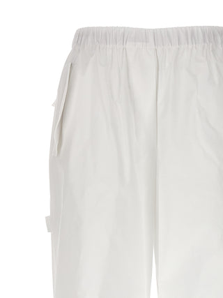 Pantalones cargo blancos de algodón