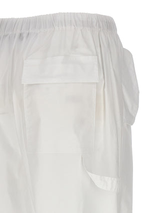 Pantalones cargo blancos de algodón