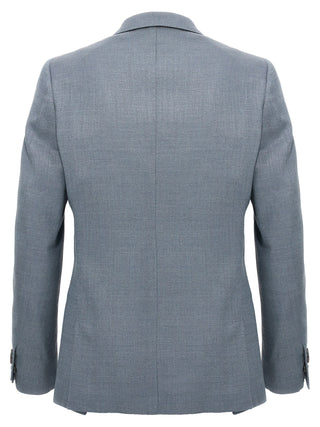 Blazer de seda azul