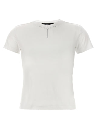 White Viscose T-Shirt
