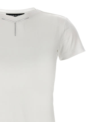 White Viscose T-Shirt