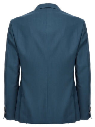 Blazer de lana azul