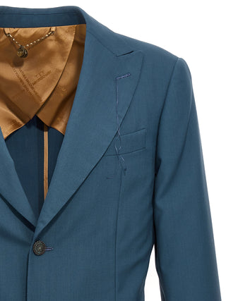 Blazer de lana azul