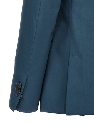 Blazer de lana azul