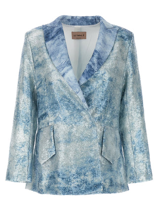 Blue Polyester Blazer