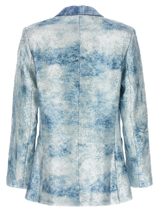 Blue Polyester Blazer
