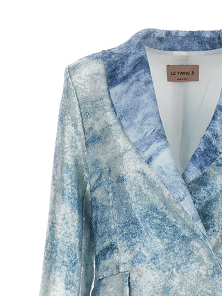 Blue Polyester Blazer