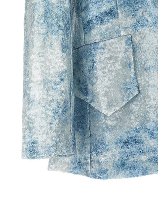 Blue Polyester Blazer