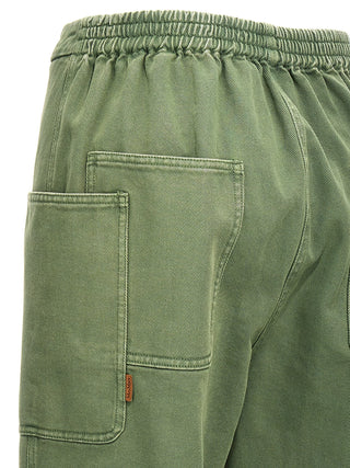 Pantalones casuales bicolor de algodón