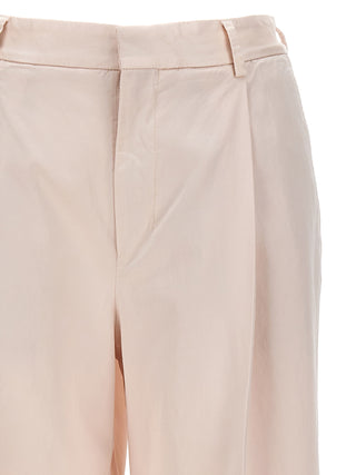 Multicolor Cotton Casual Pants