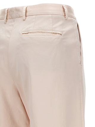 Multicolor Cotton Casual Pants