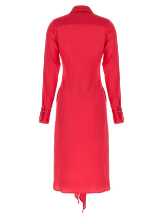Fuchsia Silk Long Dress