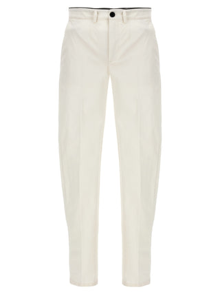 White Cotton Casual Pants