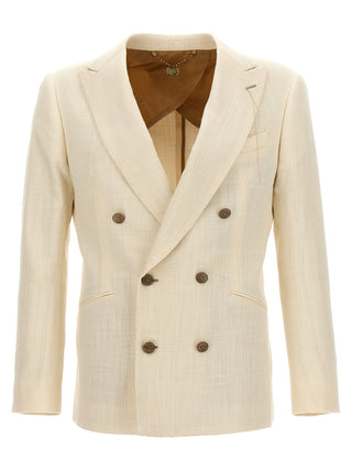 White Silk Blazer