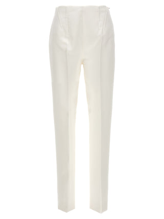 White Acetate Dress Pants