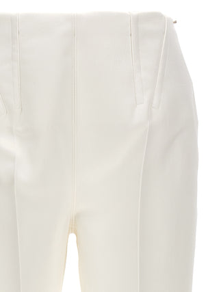 White Acetate Dress Pants