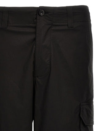 Black Cotton Cargo Pants