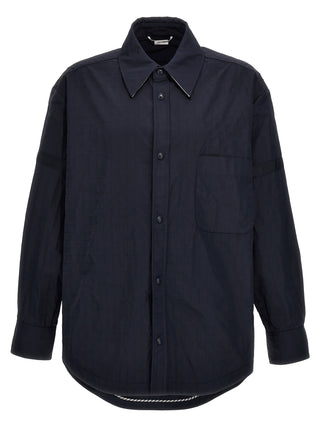 Blue Polyamide Blouse