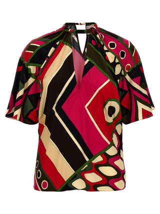 Multicolor Viscose Pattern Shirt
