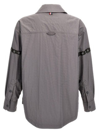 Blusa gris de poliamida