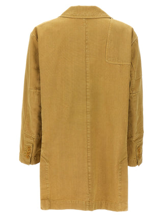 Beige Cotton Blazer
