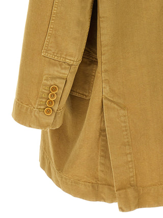 Beige Cotton Blazer