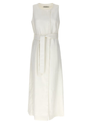White Flax Sleeveless Jacket