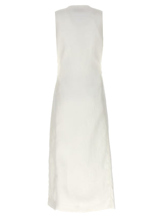 White Flax Sleeveless Jacket
