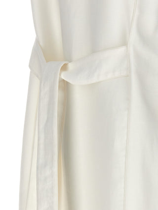 White Flax Sleeveless Jacket