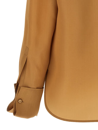 Beige Silk Blouse