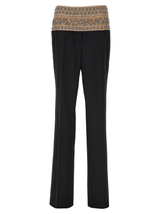 Pantalones de vestir de lana negra