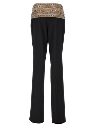 Pantalones de vestir de lana negra