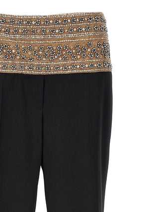 Pantalones de vestir de lana negra