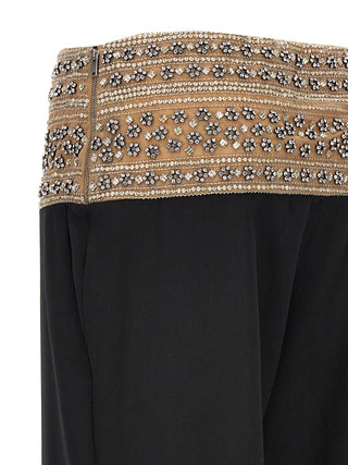Pantalones de vestir de lana negra