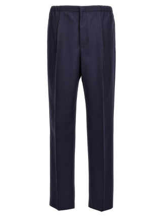 Blue Virgin Wool Pants